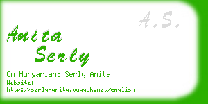 anita serly business card